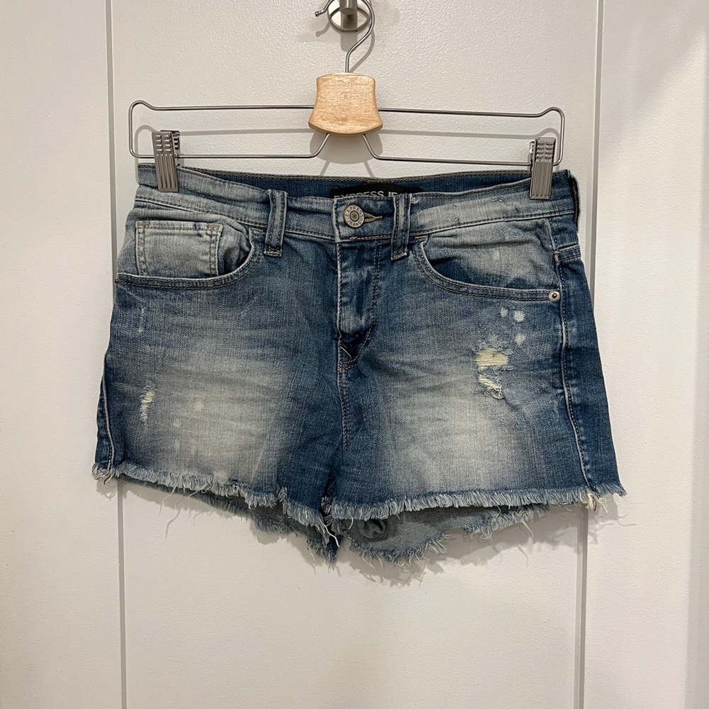 Express Cut-Off Jean Shorts